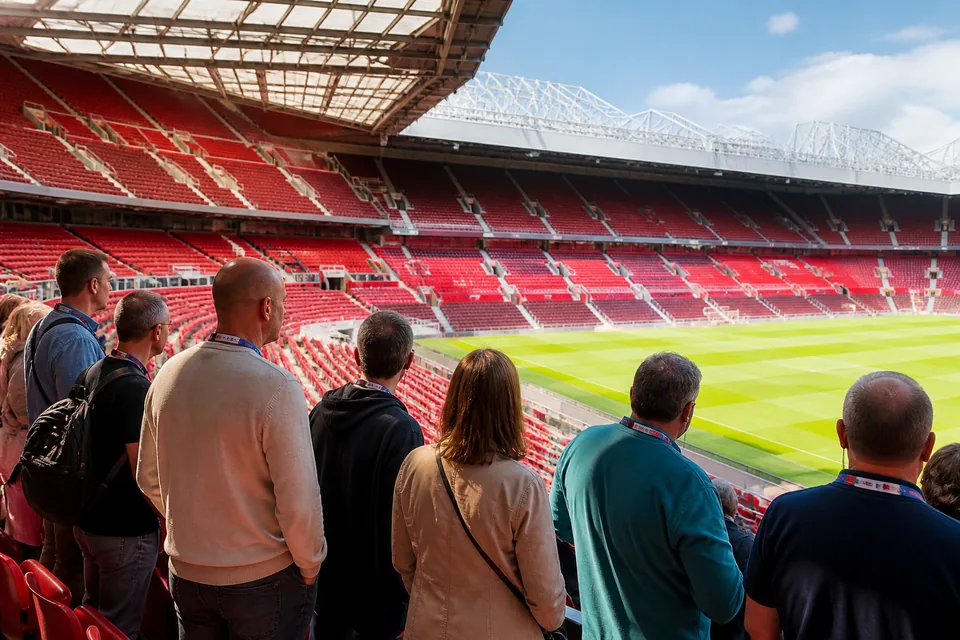 Visitors at the stadium