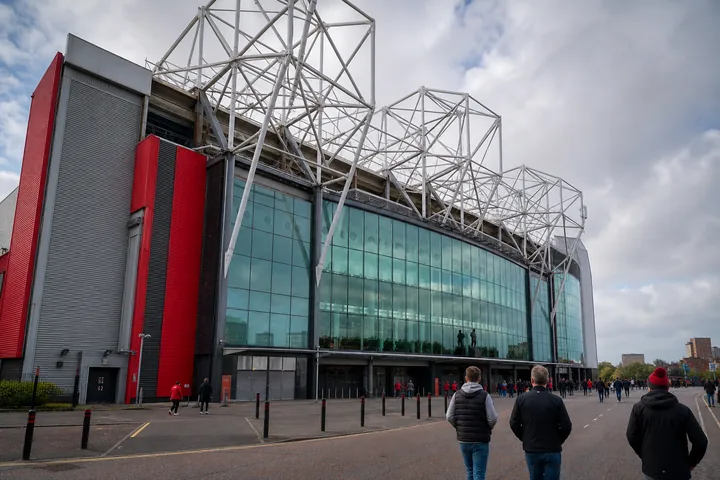 Visitors arriving at Old Trafford